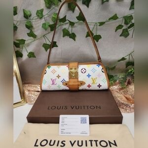 Louis Vuitton X Takashi Murakami  Limited Edition Shirley White Monogram COA EUC